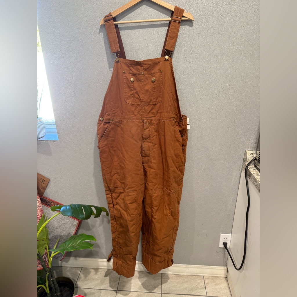 Terracotta Orange Brown Mens Workermens Overalls Sz Xxl